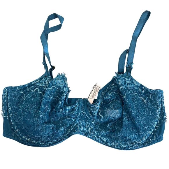Victoria Secret Push Up 38DD Blue Wicked Unlined Balconette - Picture 1 of 5